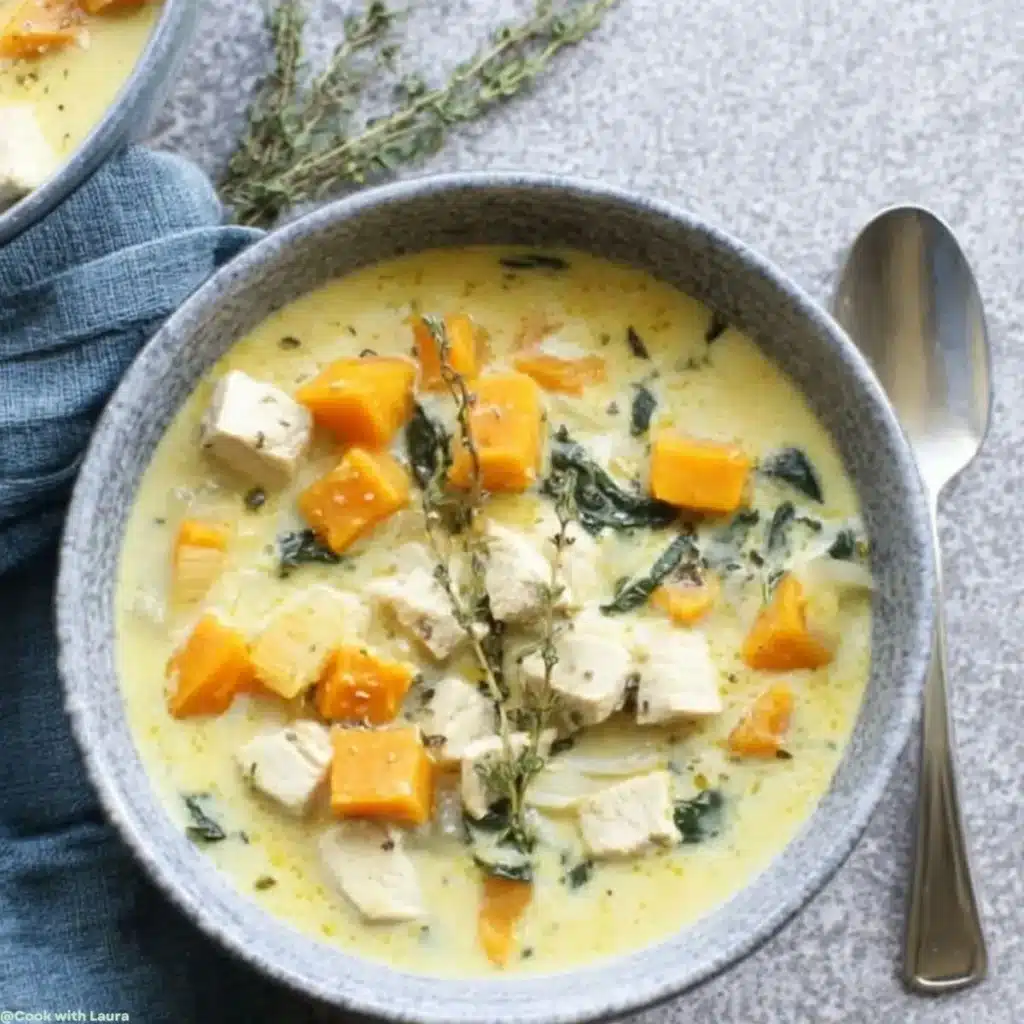 Creamy Chicken Sweet Potato Soup Recipe