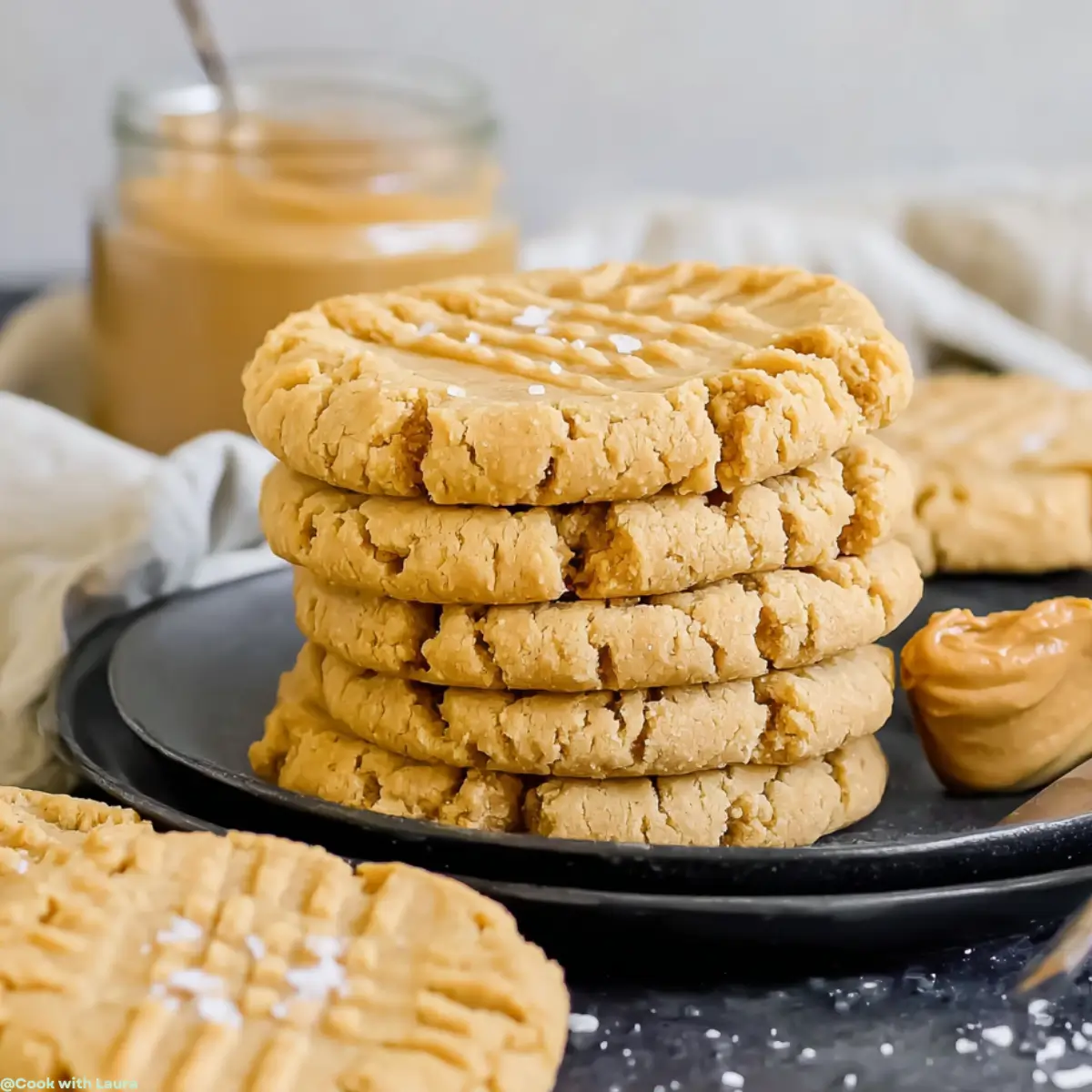 Easy Chewy Peanut Butter Cookies Recipe