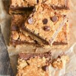 Easy Chocolate Peanut Butter Oatmeal Bars Recipe