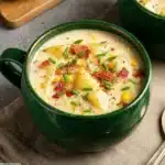 Easy Creamy Corn Chowder with Bacon Recipe