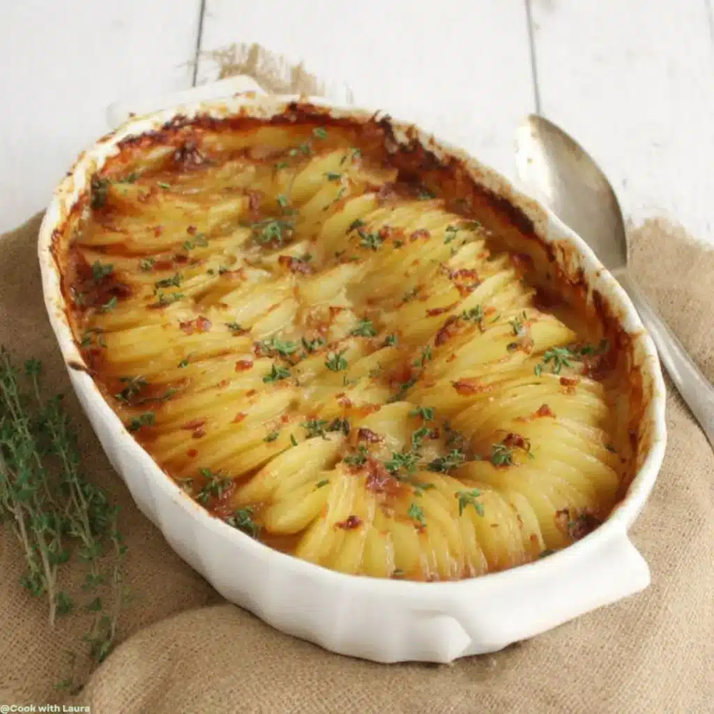 Easy French Onion Potato Bake Recipe Creamy & Cheesy Delight