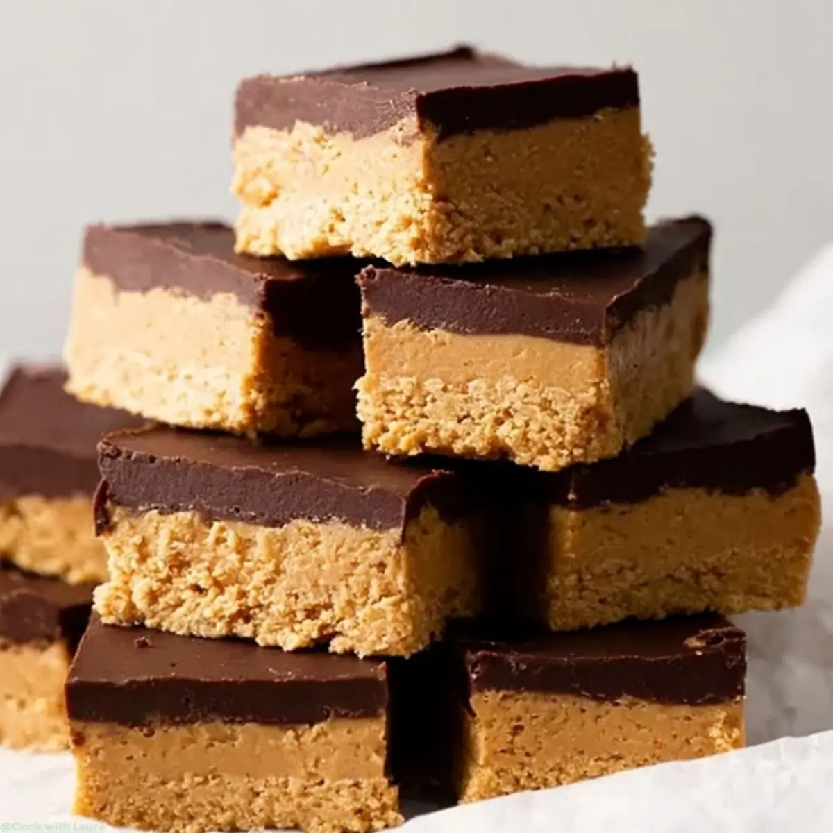 Easy No-Bake Peanut Butter Chocolate Bars Recipe