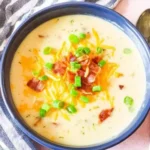 Easy Slow Cooker Loaded Baked Potato Soup Recipe