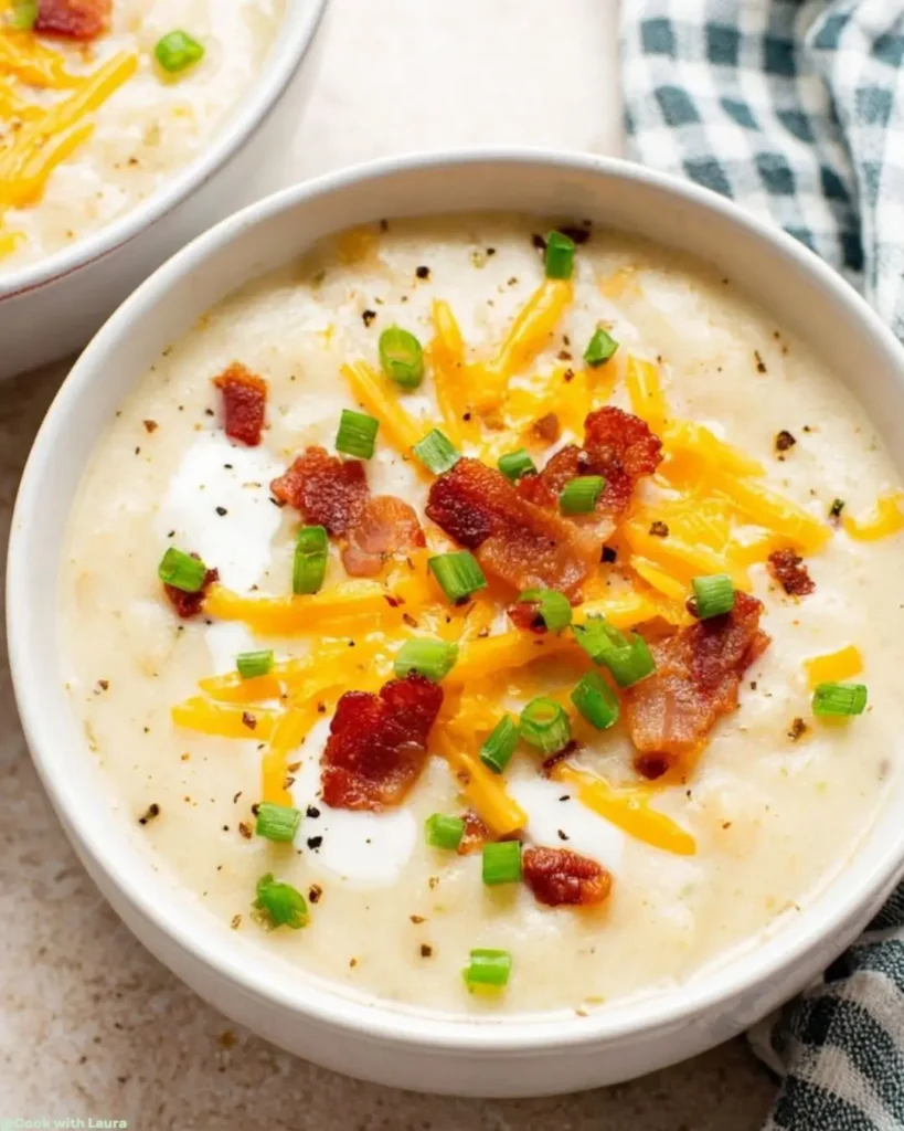 Easy Loaded Baked Potato Soup Recipe for Comfort Food Lovers 7 How to Make Easy Loaded Baked Potato Soup