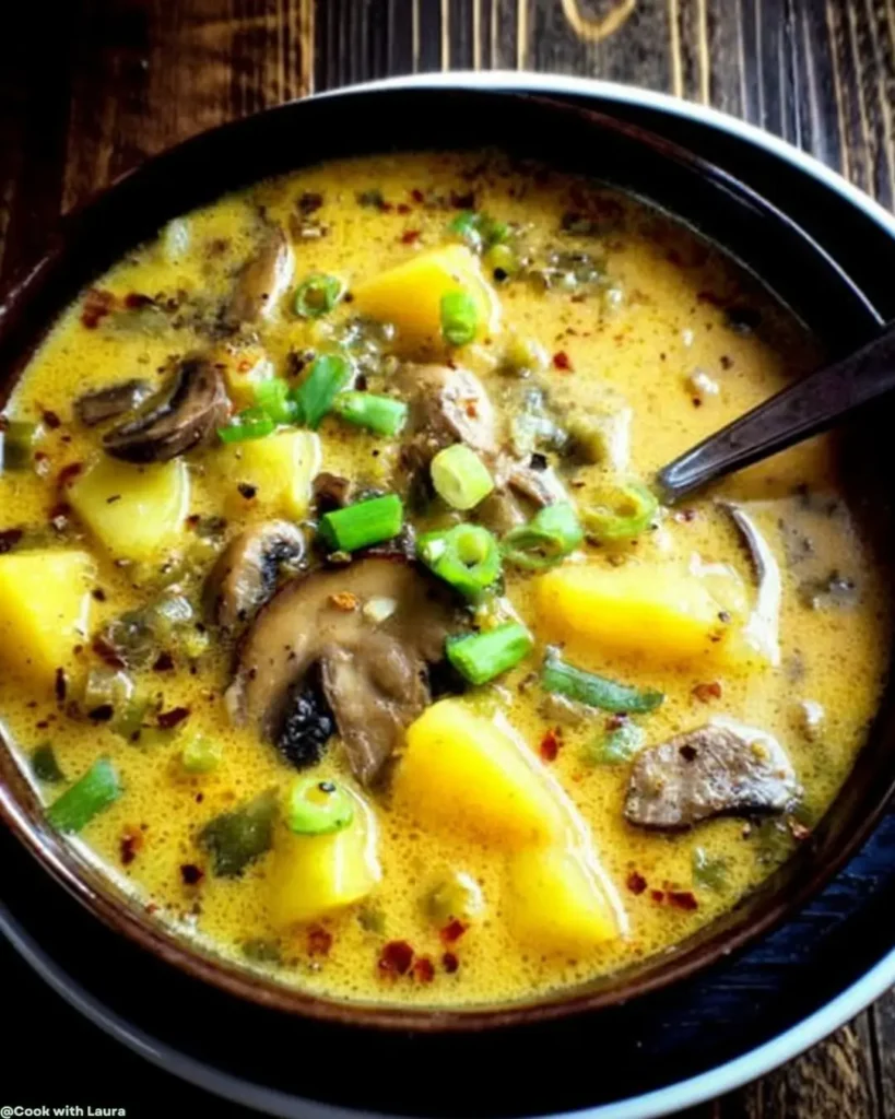 Easy Mushroom Potato Soup Recipe for Comforting Flavor 7 How to Make Mushroom Potato Soup