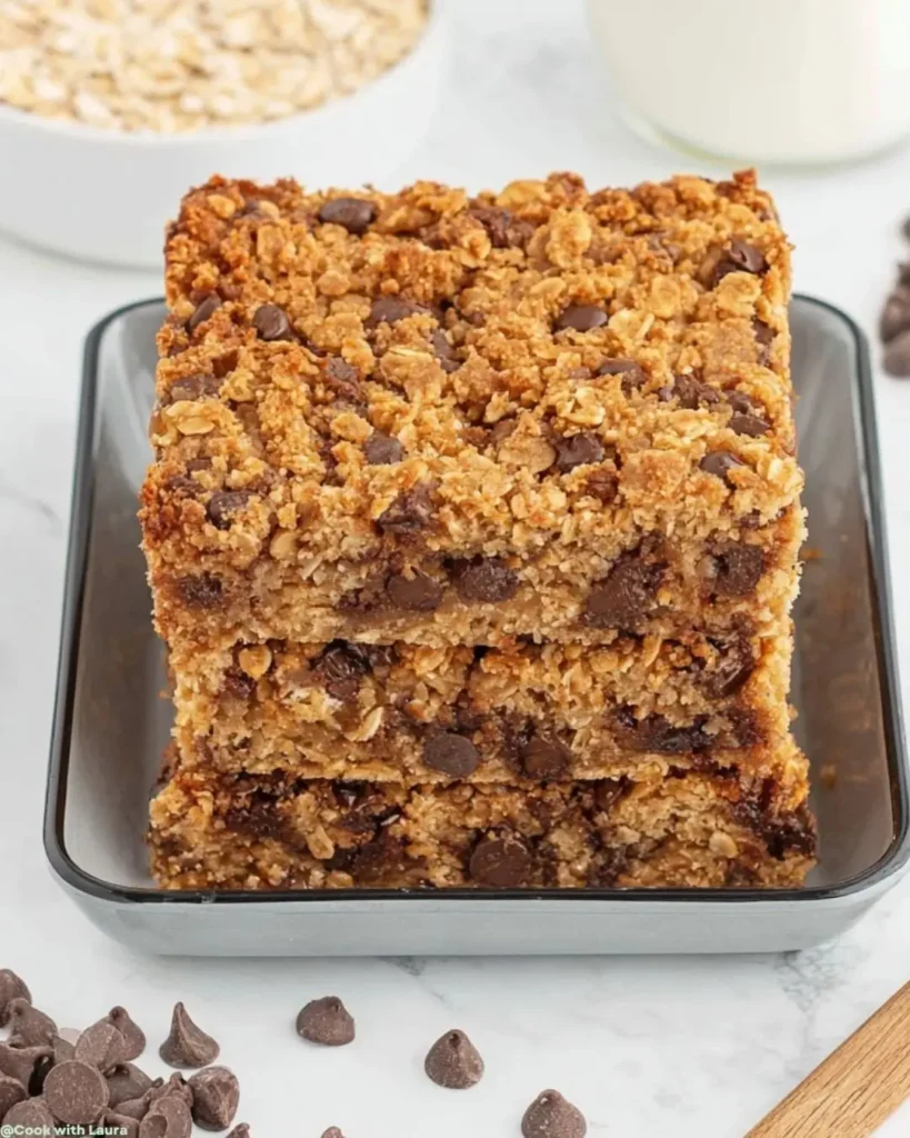 How to Make Peanut Butter Oatmeal Chocolate Chip Banana Bread Bars