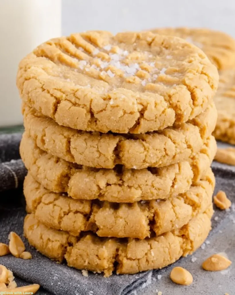 Easy Chewy Peanut Butter Cookies Recipe 6 Ingredients for Chewy Peanut Butter Cookies