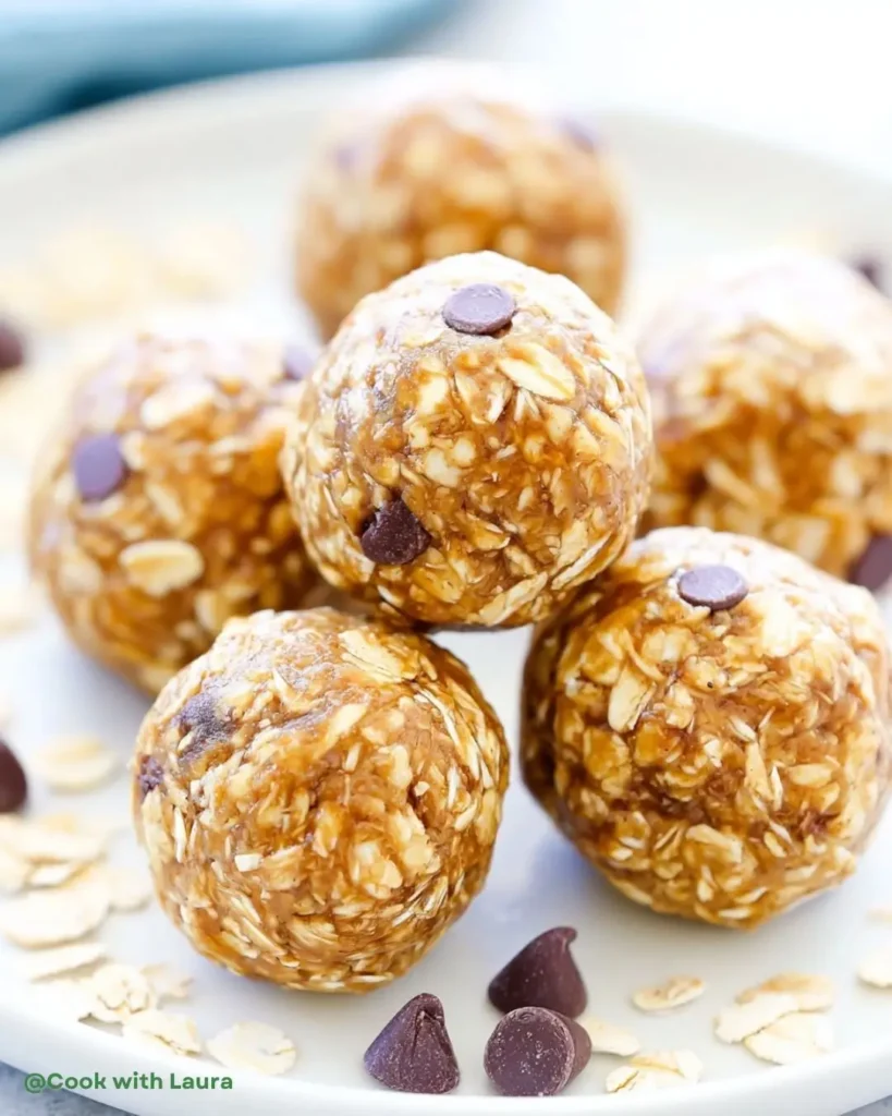 Ingredients for Oatmeal Peanut Butter Energy Bites