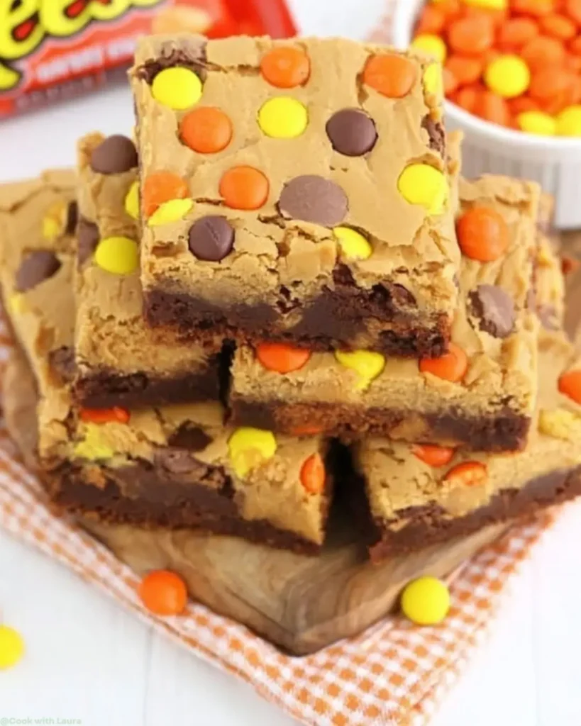 Easy PIECES Peanut Butter Brownies Recipe 6 Ingredients for PIECES Peanut Butter Brownies