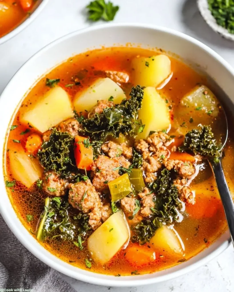 Easy Spicy Sausage Potato Soup Recipe 6 Ingredients for Spicy Sausage Potato Soup