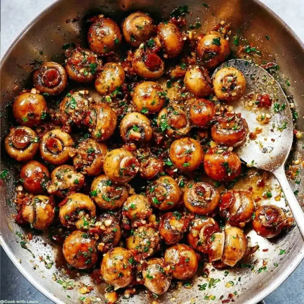 Buttery Garlic Mushrooms Recipe for Side Dishes