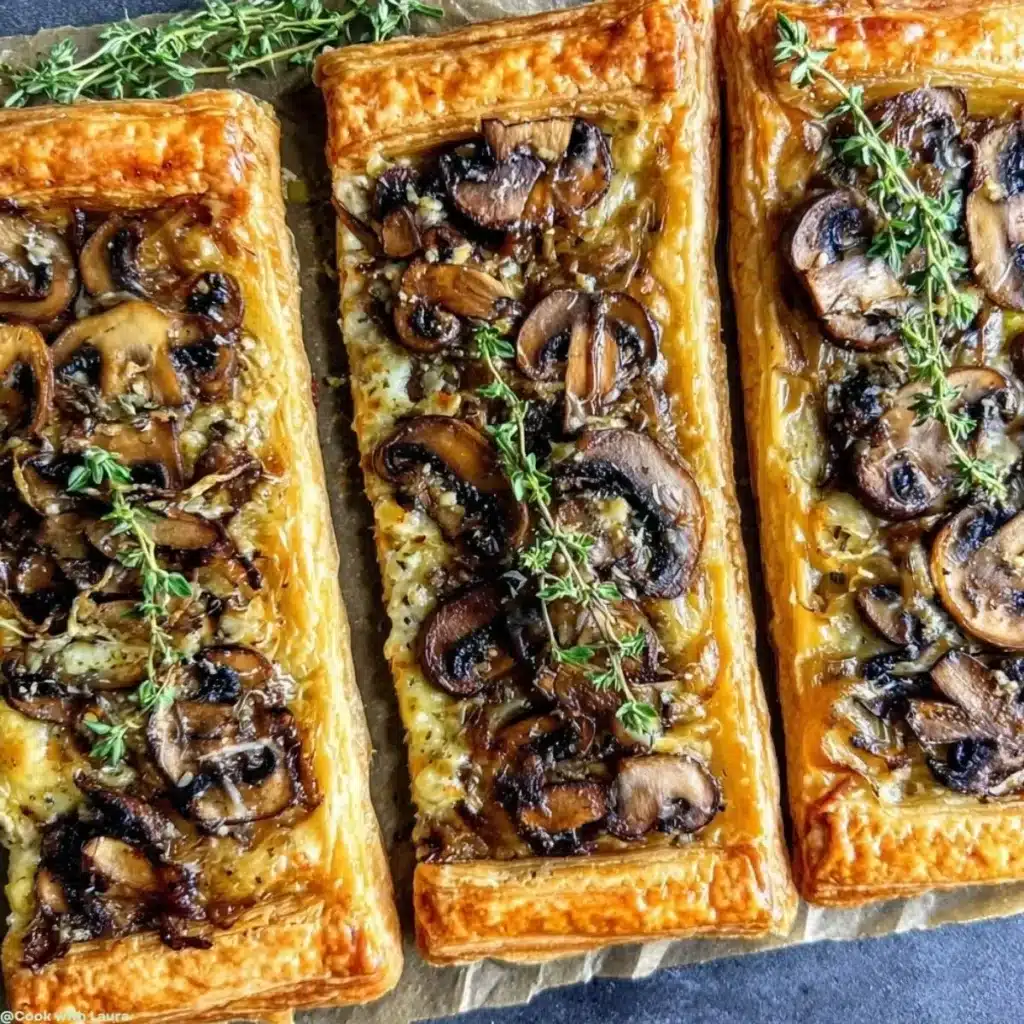 Easy Balsamic Glazed Mushroom Tart Recipe