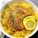 Easy Braised Lemon Chicken with Spaghetti Squash Recipe
