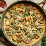 Easy Creamy Butter Beans and Mushrooms Recipe