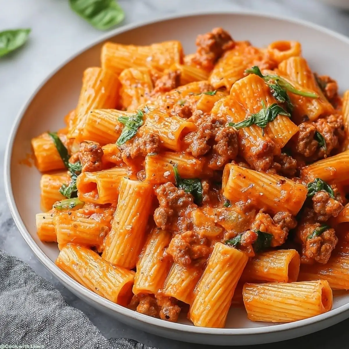 Easy Creamy Sausage Rigatoni Recipe for Dinner Delight