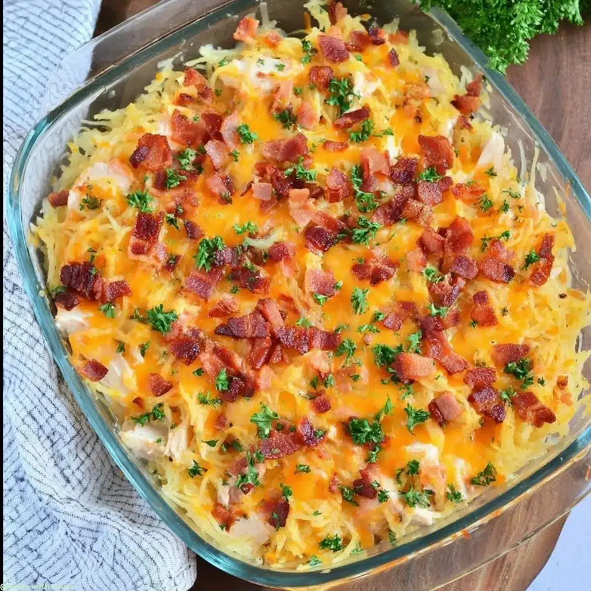 Easy Low-Carb Cheesy Chicken Spaghetti Recipe