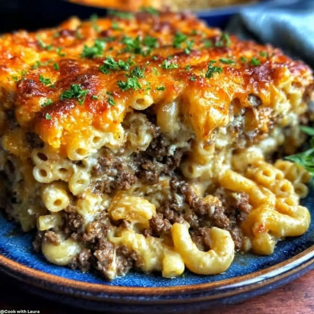 Easy Mac and Cheese Meatloaf Casserole Recipe