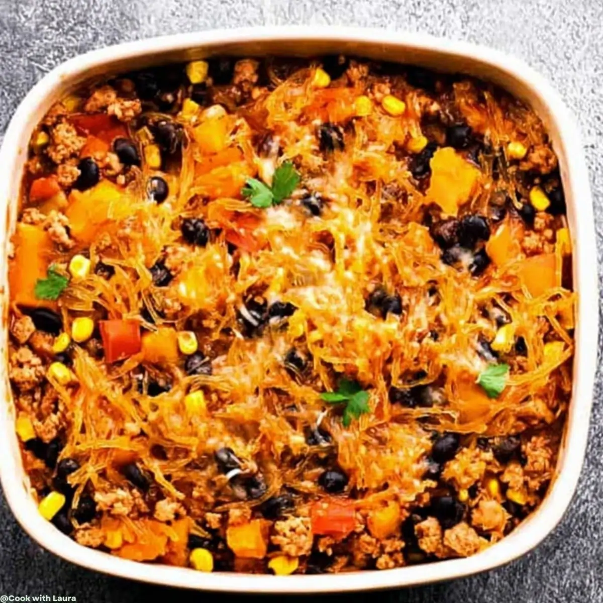 Easy Mexican Spaghetti Squash Casserole Recipe