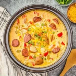 Easy Slow Cooker Cajun Potato Soup Recipe
