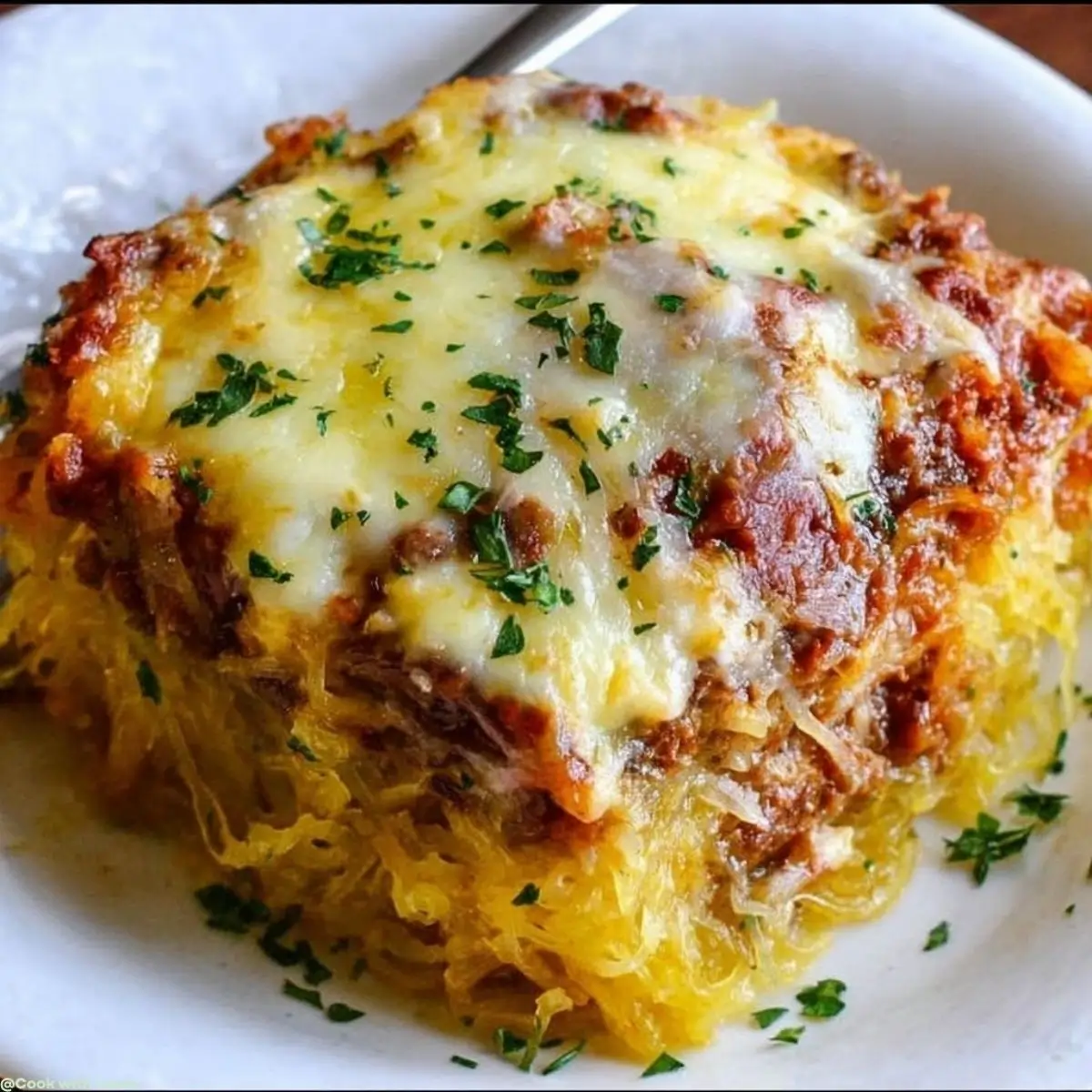 Easy Spaghetti Squash Pizza Casserole Recipe