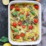 Easy Tomato Feta Baked Spaghetti Squash Recipe