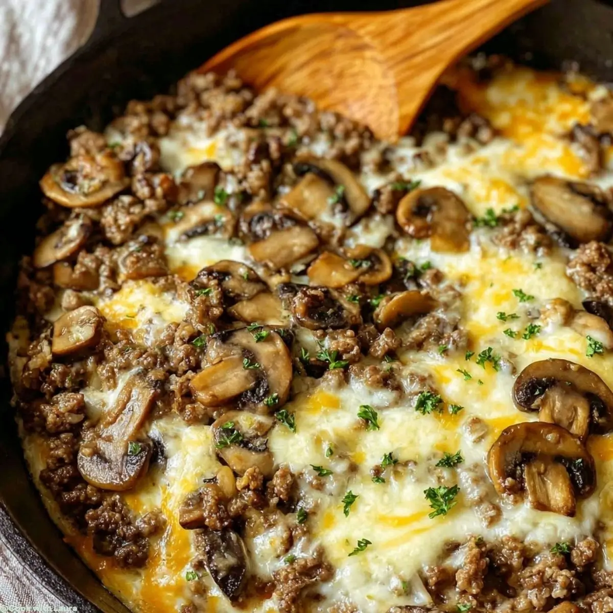 Hamburger Mushroom Bake Recipe for Dinner