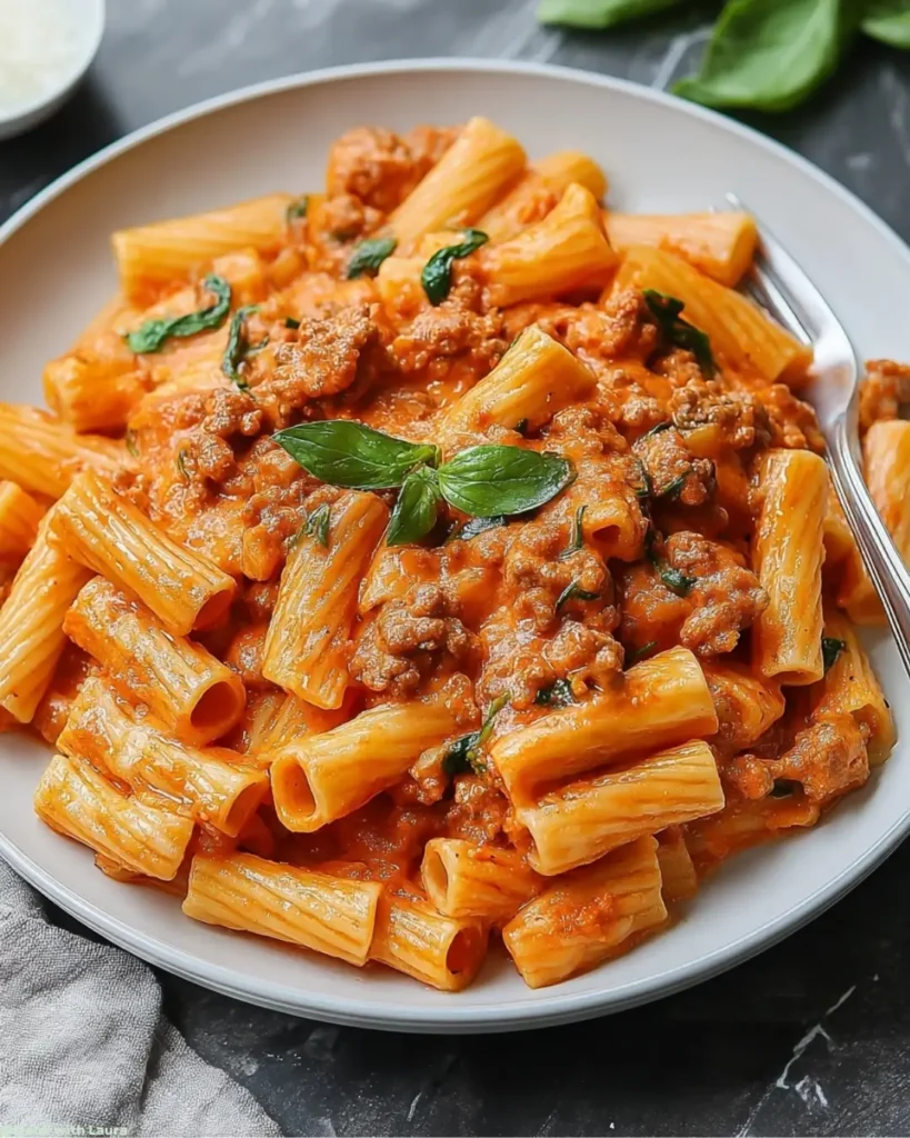 Creamy Sausage Rigatoni (Easy One-Pot Dinner) 7 How to Make Creamy Sausage Rigatoni
