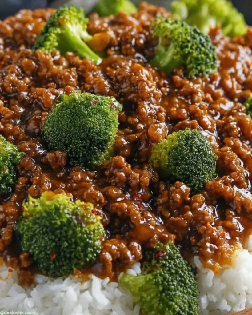 How to Make Honey Garlic Ground Beef and Broccoli