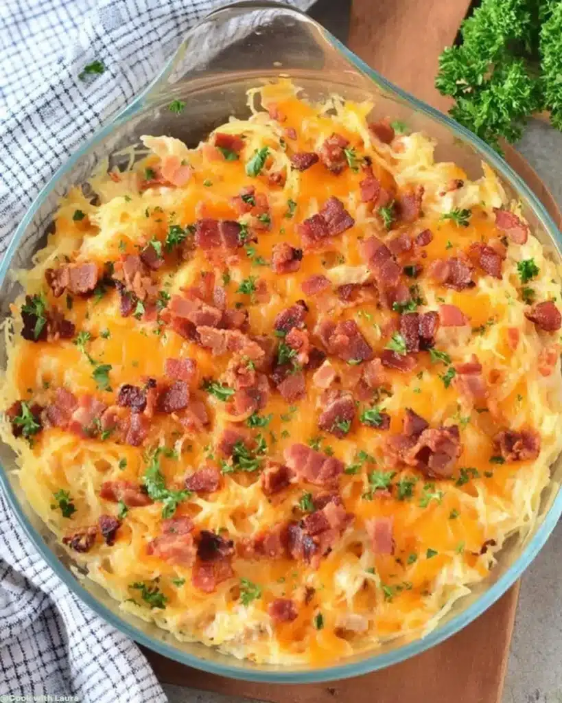 How to Make Low Carb Cheesy Chicken Spaghetti 2