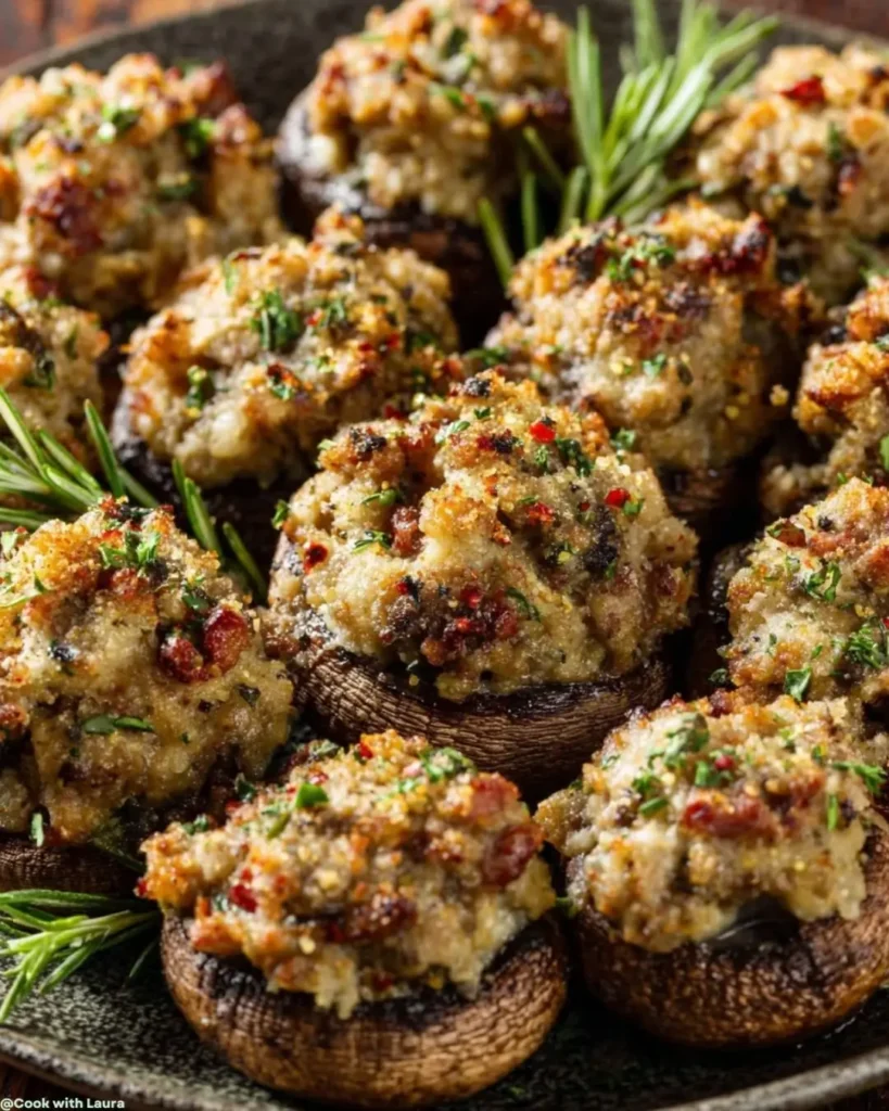 How to Make Stuffed Mushrooms with Italian Sausage