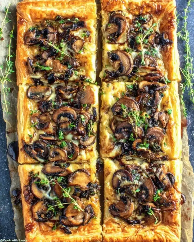 Ingredients for Balsamic Glazed Mushroom Tart