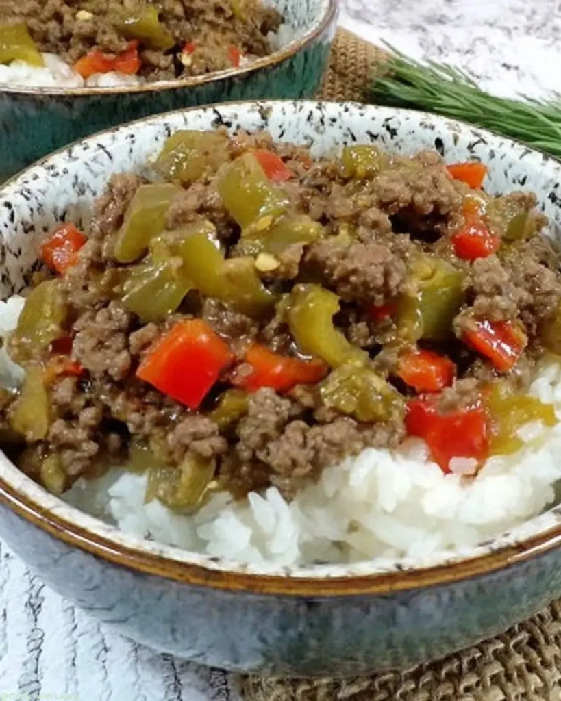 Beef and Pepper Rice Bowls (Quick & Flavorful Dinner) 6 Ingredients for Beef and Pepper Rice Bowls