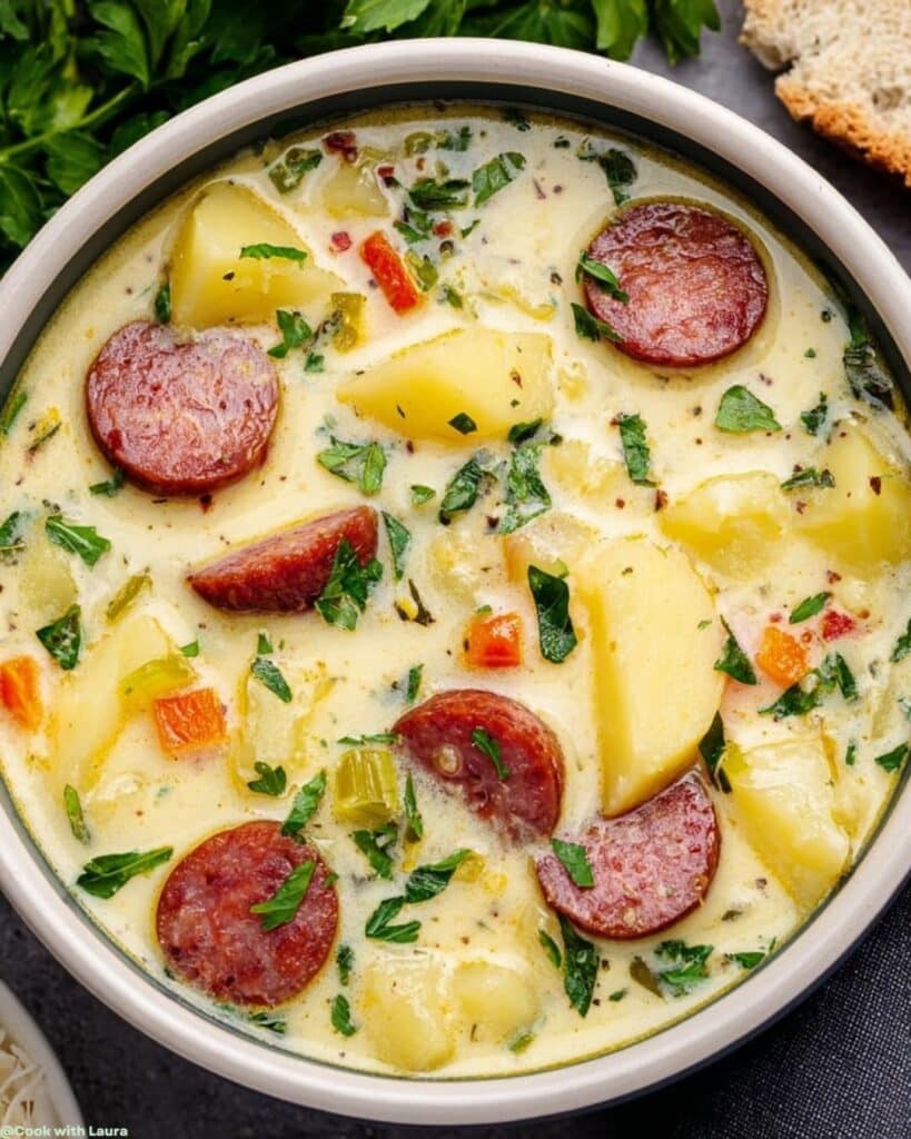 Easy Best Kielbasa Potato Soup Recipe for Dinner 5 Ingredients for Best Kielbasa Potato Soup