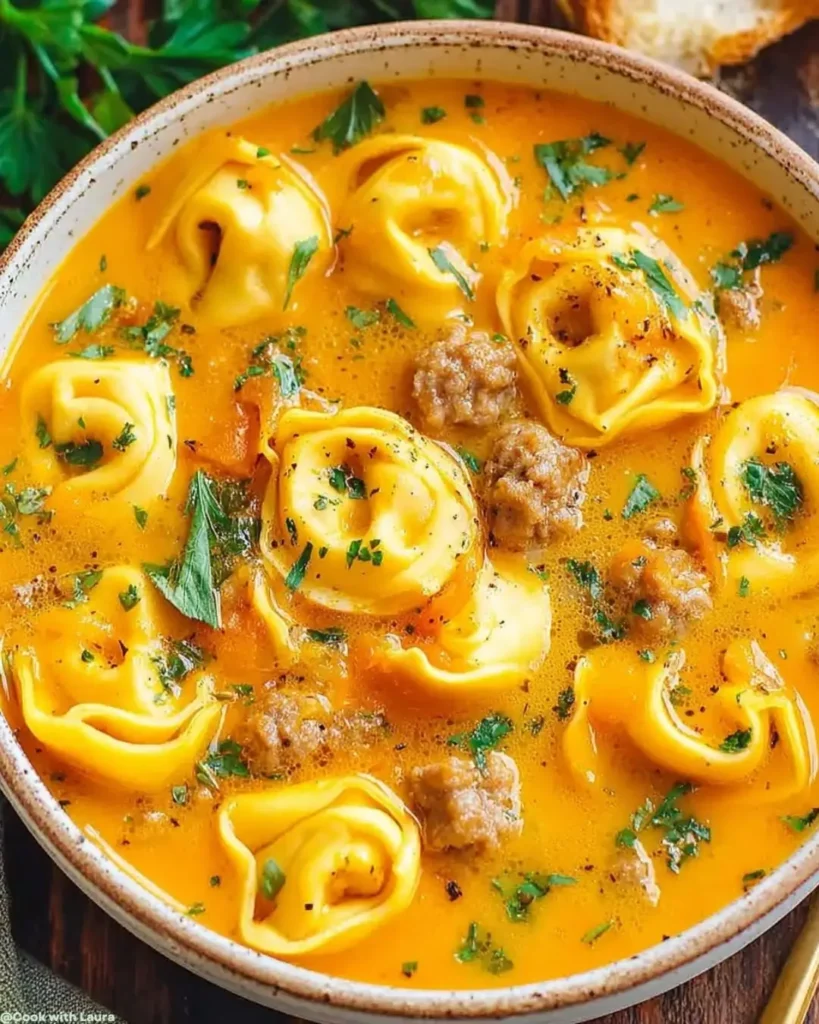 Easy Butternut Squash Sausage Tortellini Soup Recipe 6 Ingredients for Butternut Squash Sausage Tortellini Soup Recipe