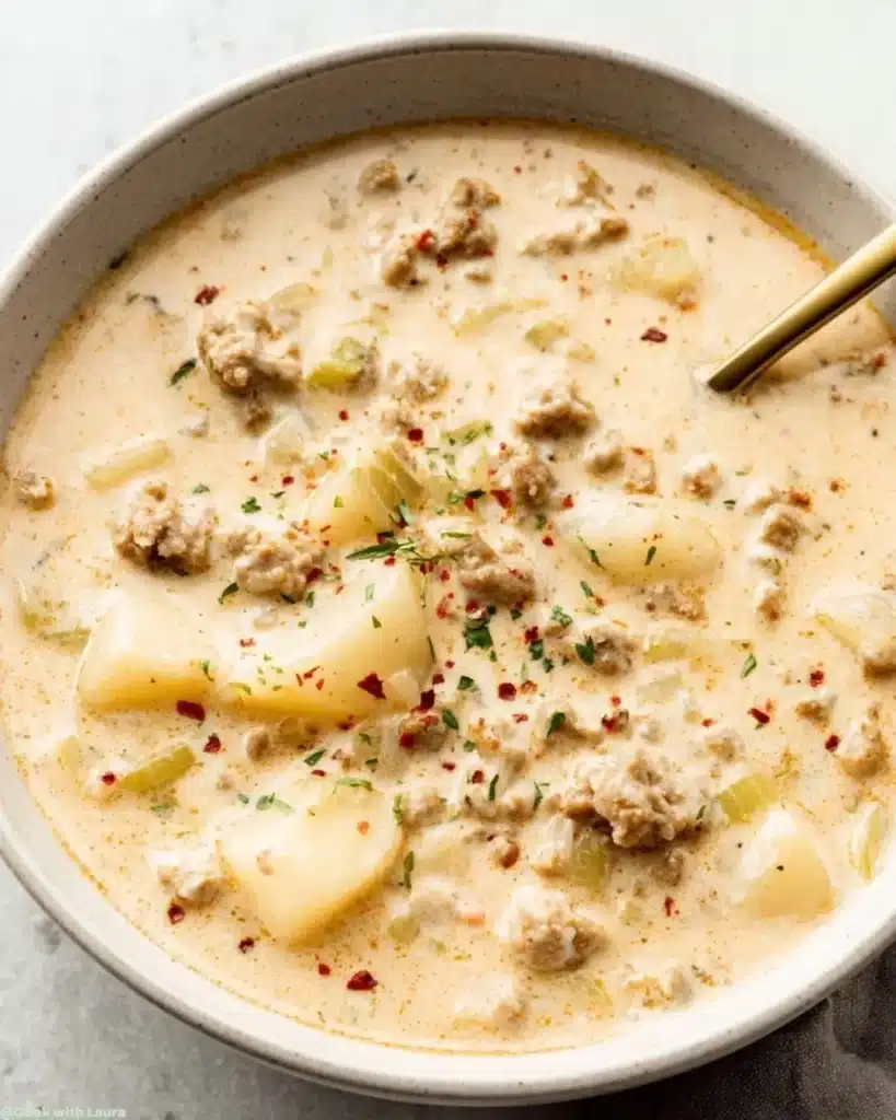 Easy Creamy Italian Sausage Soup Recipe 6 Ingredients for Creamy Italian Sausage Soup