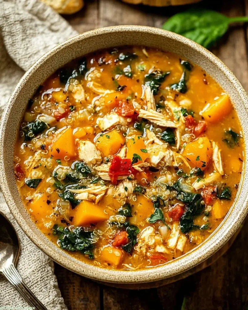 Easy Fall Chicken Stew with Quinoa and Butternut Squash 6 Ingredients for Fall Chicken Stew with Quinoa and Butternut Squash