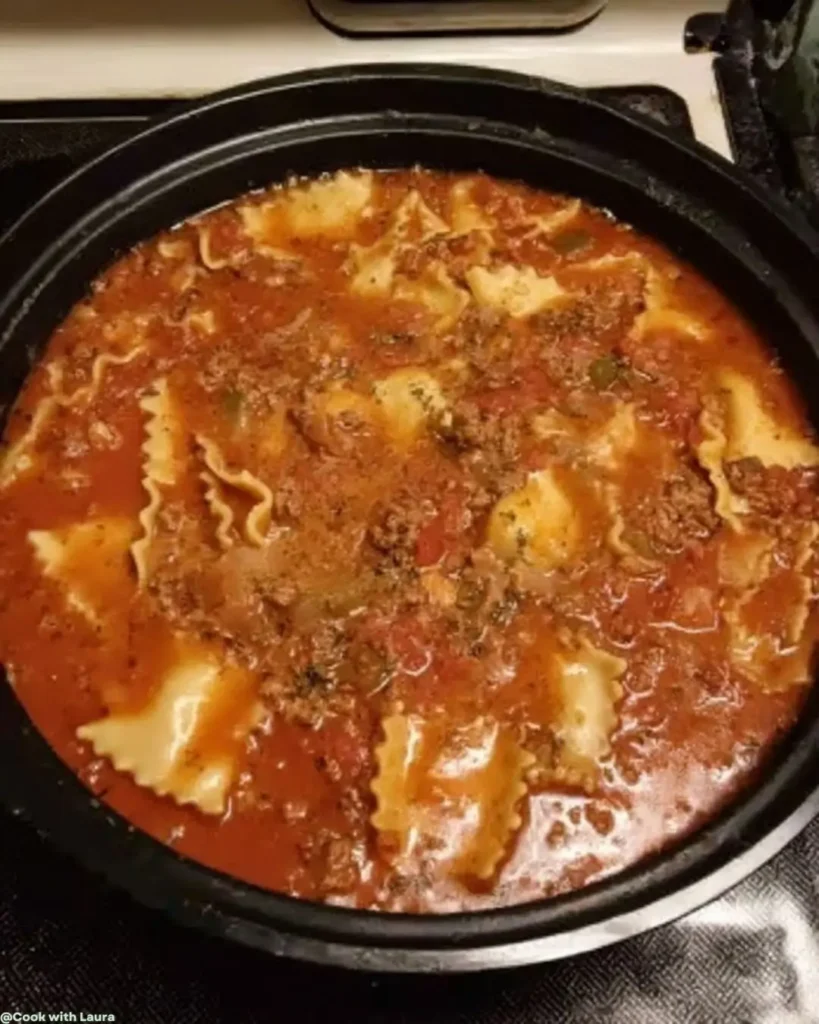 Ingredients for Lasagna Soup