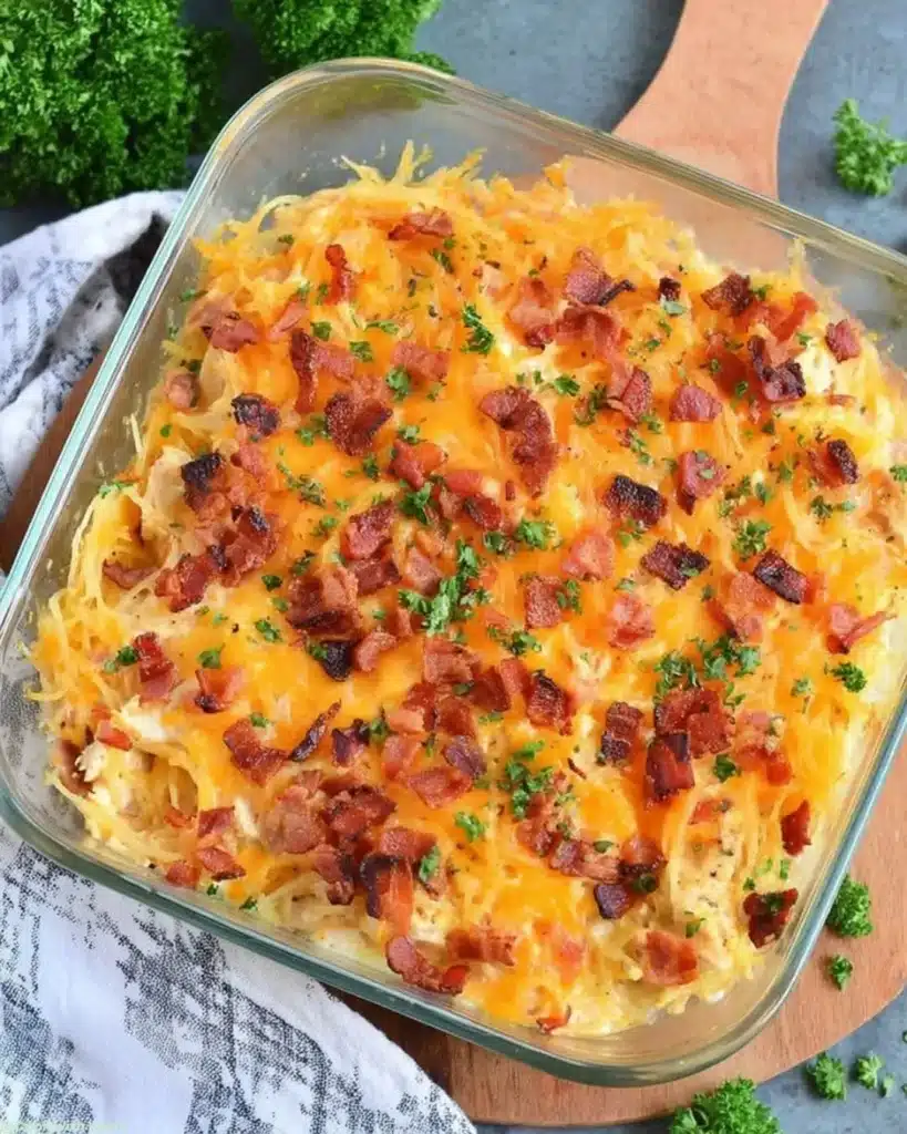 Ingredients for Low-Carb Cheesy Chicken Spaghetti