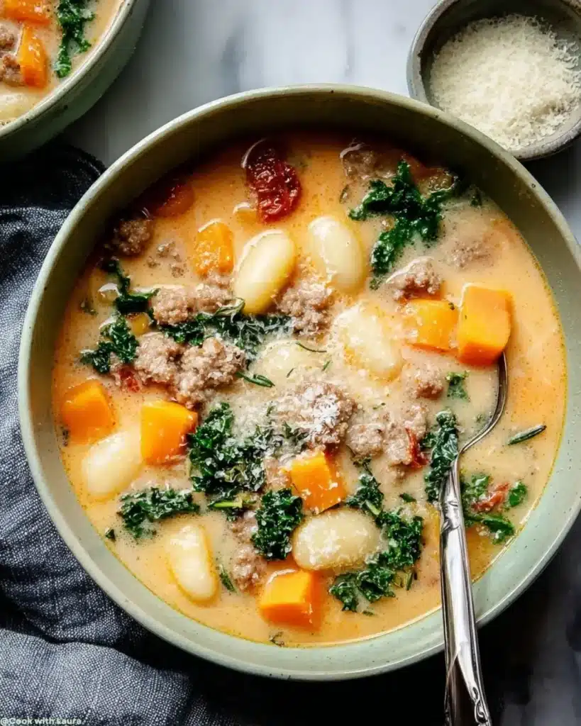 Easy Savory Butternut Squash Gnocchi Soup Recipe 6 Ingredients for Savory Butternut Squash Gnocchi Soup