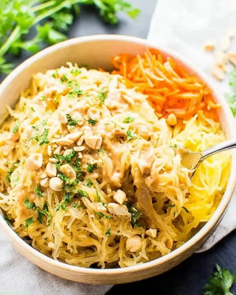 Ingredients for Thai Spaghetti Squash with Peanut Sauce